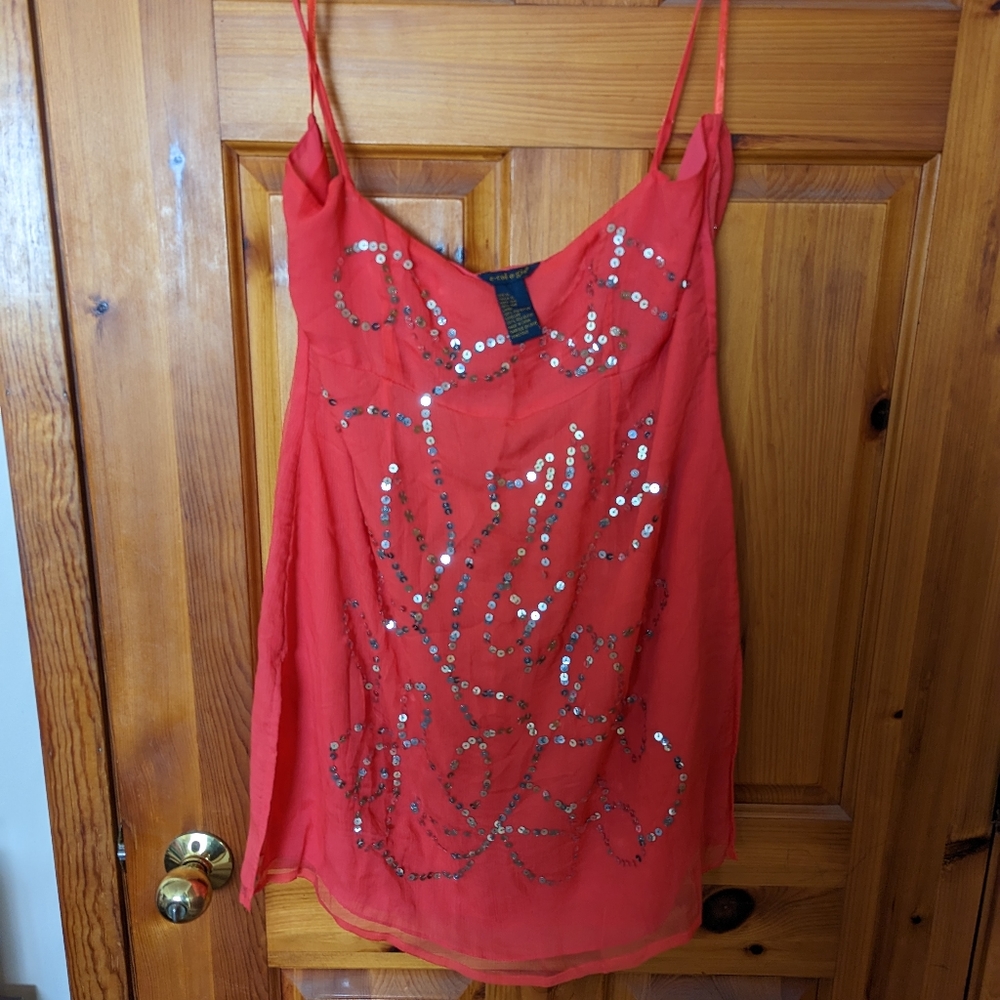 Silk top, size XL